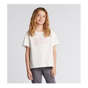 ADORABLE DIOR Kids White Cotten Jersey